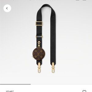 Louis Vuitton Black Jacquard Strap & COIN POUCH 
💯% AUTHENTIC LIKE NEW CONDITION